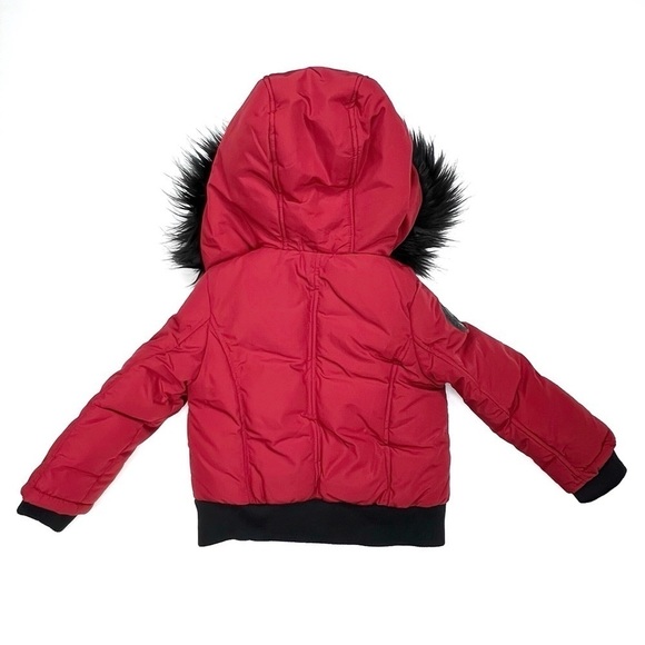 Canada Weathergear Kids Size 4 Winter Puffer Jacket Red Black Waterproof New NWT - Picture 3 of 12